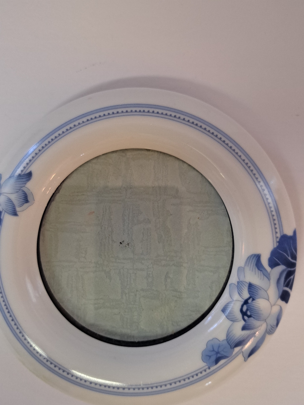 VTG Blue Floral Ceramic Wall Plate - Elegant Home Wall Decor